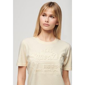 Superdry - T-shirt - Dames - Met Reliëfopdruk - Relaxte Pasvorm
