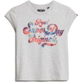 Superdry - Floral Scripted T-shirt - Multicolor - Katoen