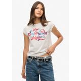 Superdry - Floral Scripted T-shirt - Multicolor - Katoen