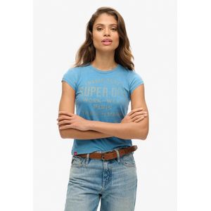 Superdry - Indigo Workwear - T-Shirt - Blauw - Katoen