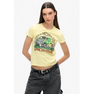 Superdry - T-shirt - Dames - Neon Motorprint - Aansluitende Pasvorm