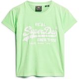 Superdry - Neon Vl Graphic T-shirt - Korte Mouwen - Zwart - Katoen