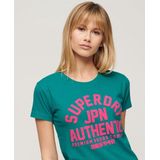 Superdry - Puff Print - T-shirt - Zwart - Katoen