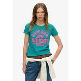 Superdry - Puff Print - T-shirt - Zwart - Katoen