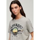 Superdry - Travel Souvenir - T-shirt - Katoen - Relaxed Fit, Korte Mouwen, Gedrukte Afbeelding