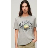 Superdry - Travel Souvenir - T-shirt - Katoen - Relaxed Fit, Korte Mouwen, Gedrukte Afbeelding