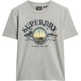 Superdry - Travel Souvenir - T-shirt - Katoen - Relaxed Fit, Korte Mouwen, Gedrukte Afbeelding