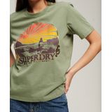 Superdry - Travel Souvenir - T-shirt - Zwart - Katoen/Polyester