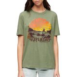 Superdry - Travel Souvenir - T-shirt - Zwart - Katoen/Polyester