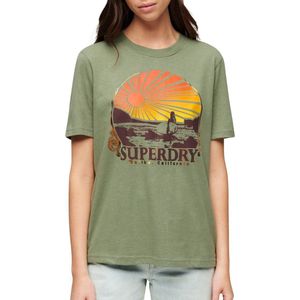 Superdry - Travel Souvenir - T-shirt - Zwart - Katoen/Polyester