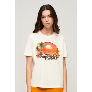Superdry - Travel Souvenir - T-shirt - Zwart - Katoen/Polyester