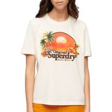 Superdry - Travel Souvenir - T-shirt - Zwart - Katoen/Polyester