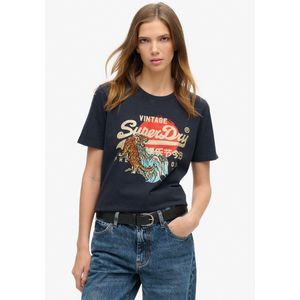 Superdry Tokyo Vl Relaxed T-shirt Met Korte Mouwen Blauw 2XS Vrouw