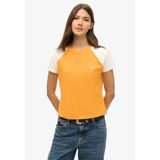 Superdry - W1011427A - T-shirt - Geel - Korte Mouwen - Casual