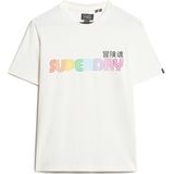 Superdry - Rainbow Logo T-shirt - Meerkleurig - Katoen