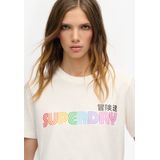 Superdry - Rainbow Logo T-shirt - Meerkleurig - Katoen