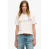 Superdry - Rainbow Logo T-shirt - Meerkleurig - Katoen