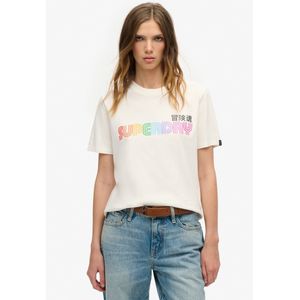 Superdry - Rainbow Logo T-shirt - Meerkleurig - Katoen