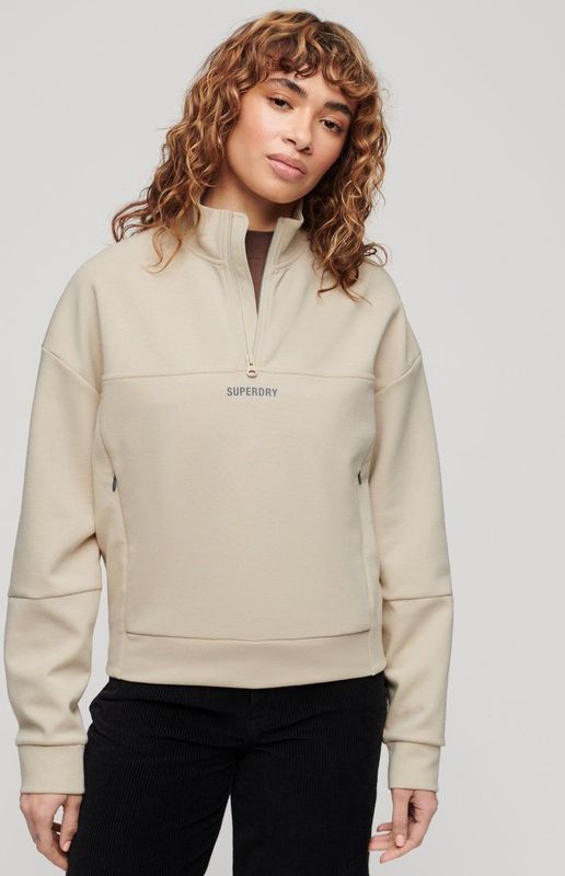 Superdry Sport Tech Relaxed Half Sweatshirt Met Halve Rits