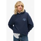 Superdryvoor vrouwen. W2012071A Atletische Essential hoodie grijs (XS), Casual, Katoen, Lange mouwen