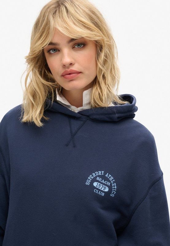Superdry - Athletic Essentials - Sweatshirt - Grijs Gemêleerd/Zwart