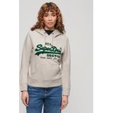 Superdry - Hoodie - Dames - Geborduurd Vintage-logo en Grafische Print