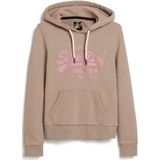Superdry - Metallic Hoodie - Dames - Grafische Print - Vintage Logo