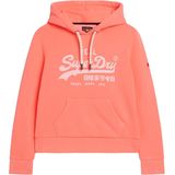 Superdry - Fluo Hoodie - Dames - Fluorescerend - Relaxed Fit, Capuchon met Trekkoord