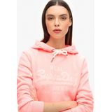 Superdry - Fluo Hoodie - Dames - Fluorescerend - Relaxed Fit, Capuchon met Trekkoord