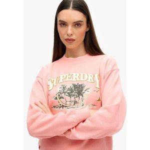 Superdry Travel Souvenir Loose Sweatshirt Roze Vrouw