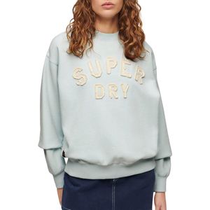 Superdry Applique Athletic Loose Sweat Dames Trui - Blauw