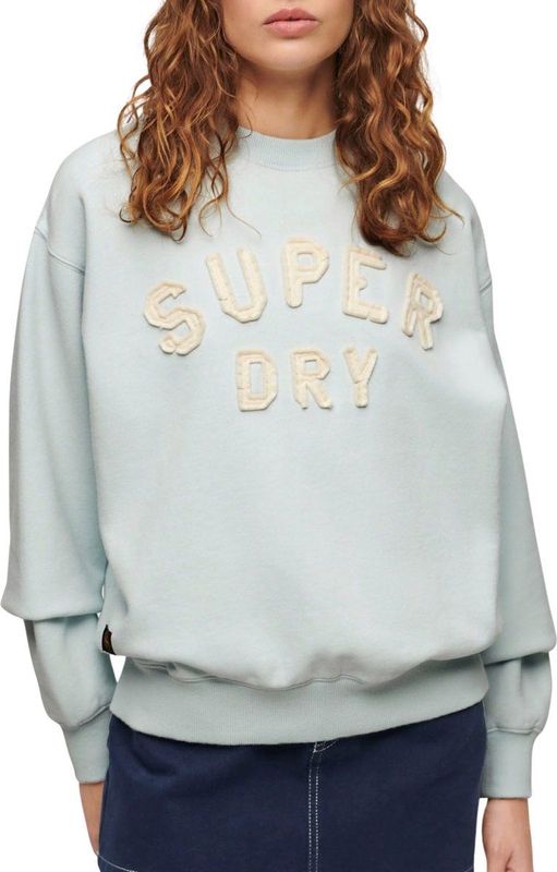 Superdry - Applique Athletic Loose - Sweatshirt - Zacht - Ronde Hals