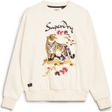 Superdry Suika Embroidered Loose Sweatshirt Beige Vrouw
