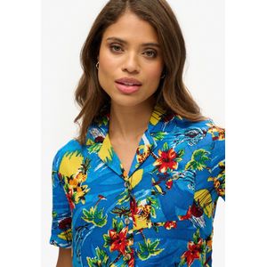 Superdry - Beach Resort - Overhemd - Ecru - Korte Mouwen