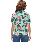 Superdry - Beach Resort - Overhemd - Ecru - Korte Mouwen