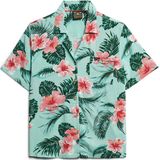 Superdry - Beach Resort - Overhemd - Ecru - Korte Mouwen