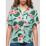 Superdry - Beach Resort - Overhemd - Ecru - Korte Mouwen