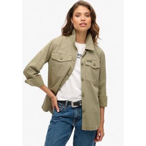 Superdry - Overshirt - Groen - Katoen - Lange Mouwen