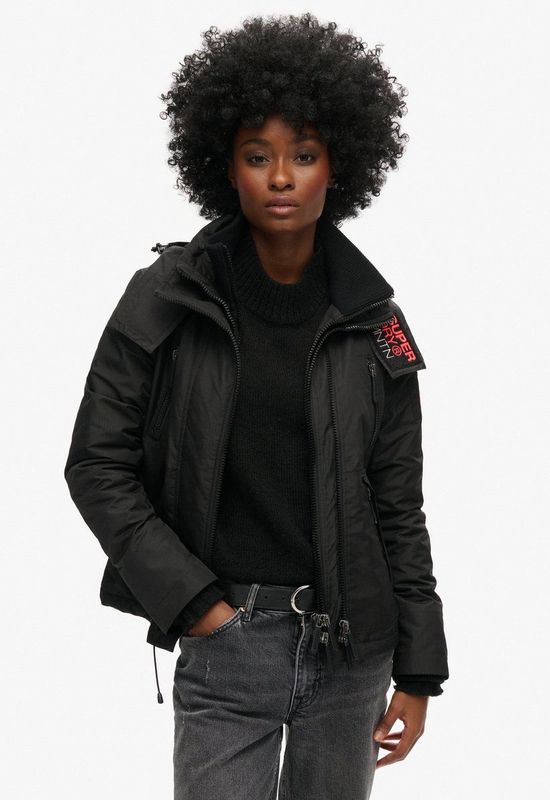 Superdry - Hooded Mountain Windbreaker - Jack - Zwart - Drielaags