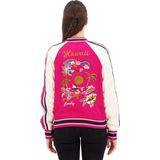 Superdry Suikajan Embroidered Bomberjack Roze Vrouw