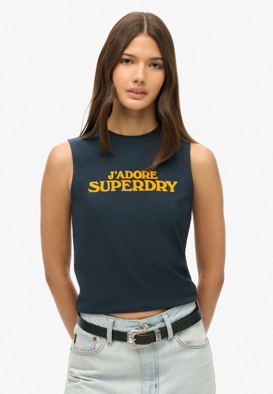 Superdry - Sport Luxe Fitted - Mouwloos T-shirt