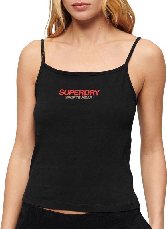 Superdry - Sportswear aansluitend camitopje met logo - Dames - Vesten