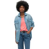 Imprimétops - Sugar Coral - Mouwloos - Ronde Hals - Relaxed Pasvorm