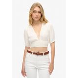 Superdry - W6011858A - Top - Wit - Katoen - Korte Mouwen