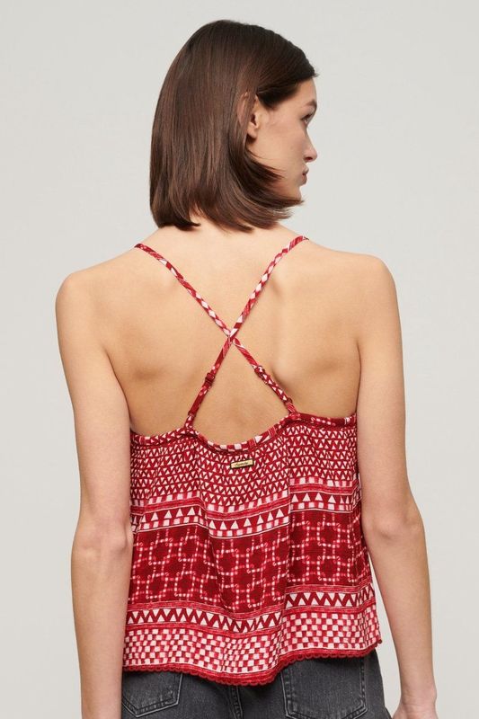 Superdry - Geweven Camitopje - Dames - Met Print