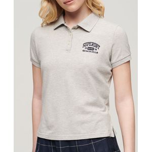 Superdry 90s Fitted Korte Mouw Poloshirt Beige Vrouw