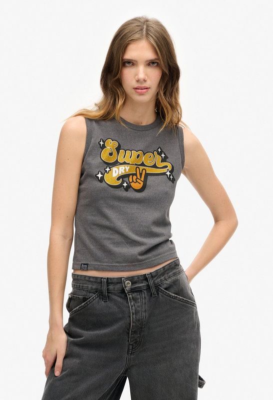 Superdry - Retro Embellished - Mouwloos T-shirt