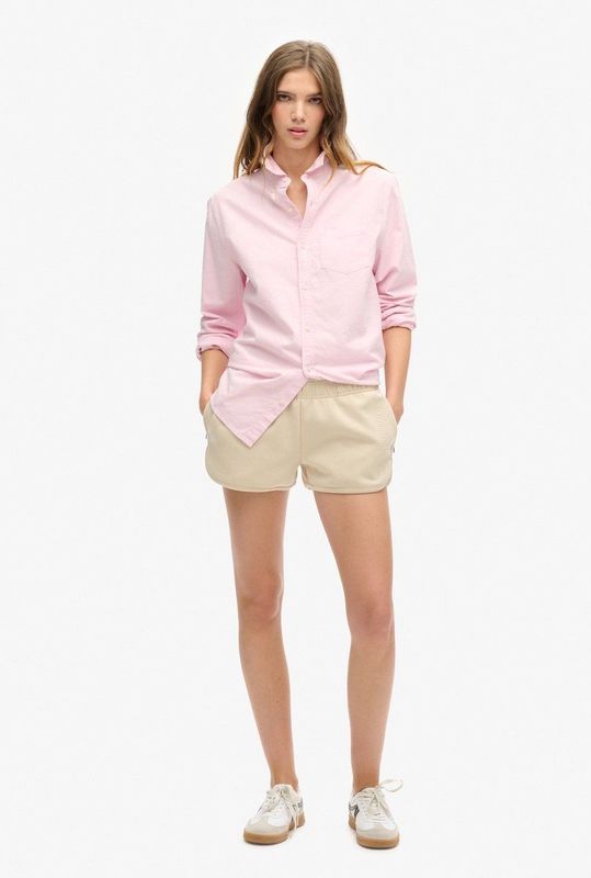 Superdry - Sport Tech Racer - Korte Sportbroek - Beige