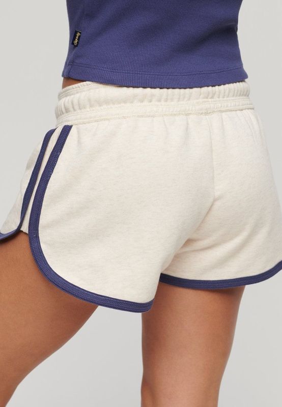 Superdry Essential Logo Racer Ub Korte Broek Beige Vrouw