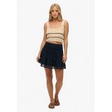 Superdry - Ibiza Lace Mix - Korte Rok - Zwart - Loose Fit, Katoen 100%